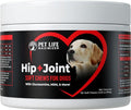 3-in-1 Advanced Dog Hip & Joint Supplement - Tasty Glucosamine Chews for All Breeds & Seniors - Chicken Flavor