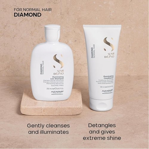 **Semi Di Lino Diamond Shampoo & Conditioner Set | Argan Oil & Shea Butter Infusion for Color-Treated Hair**