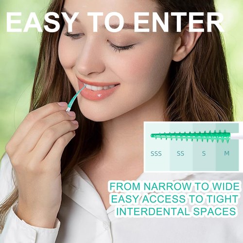 AxiyanX 168PCS Dental Picks for Teeth Cleaning,Disposable Interdental Brushes Between Teeth,Dental Brush Picks for Teeth Health and Cleaning,Dental Floss Picks,Braces Flossers