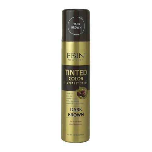 Regine Switzerland Tinted Color Temporary Root Touch Up Hair Spray - Dark Brown, Quick Dry, Humidity-Resistant, 3.38oz