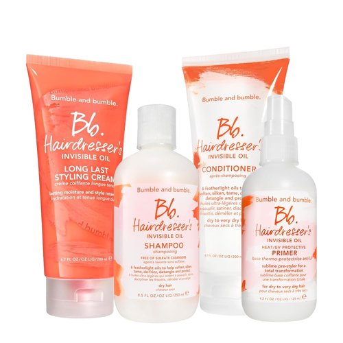 Bumble and bumble. Hairdresser's Invisible Oil Set - Hydrating Shampoo, Conditioner & Leave-In Primer | Anti-Frizz, Color Safe for All Hair Types