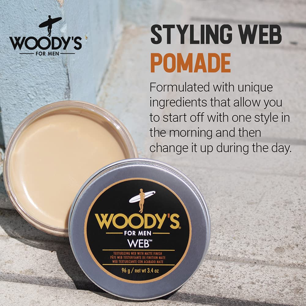 Woody's Quality Grooming | Men's Grooming Cream - 3.4 OZ for Smooth, Stylish Hair