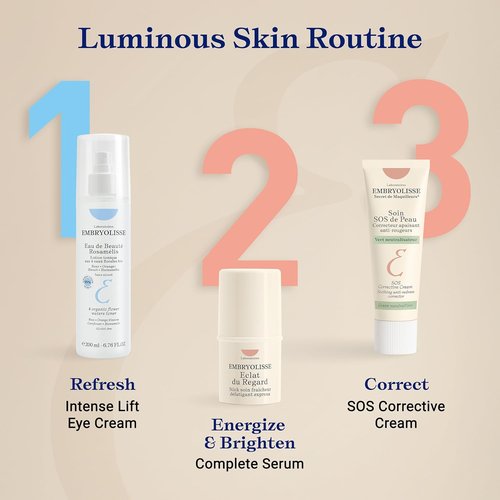 Embryolisse SOS Corrective Cream - Anti-Redness Face Moisturizer & Makeup Primer with Hyaluronic Acid | 1.01 Fl Oz