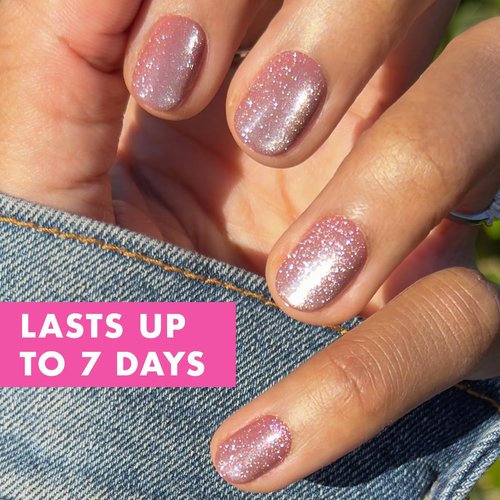 Olive & June Press-On Nails - Effects Super Stick | Extra Short Round | 32 Tabs in 16 Sizes | Non-Toxic & Easy On-Off | 7-Day Wear