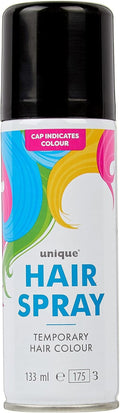 Neon Black Hair Spray - Easy-to-Use Temporary Color for Festivals & Parties | 4.5 fl. oz