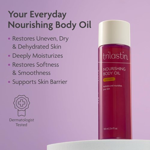 Trilastin Maternity Stretch Mark Prevention Cream & Nourishing Body Oil Bundle | Hypoallergenic Skincare for Moms | 1 Month Supply