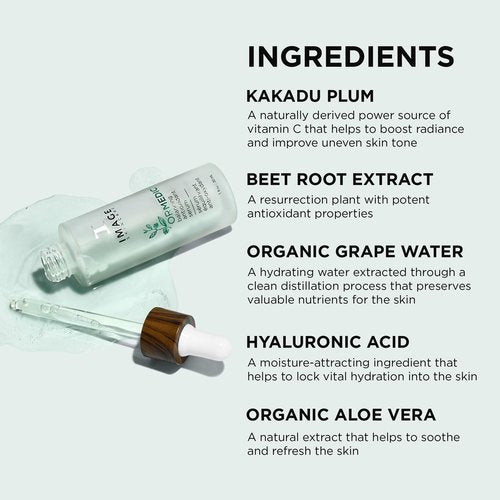 IMAGE Skincare, ORMEDIC Balancing Antioxidant Serum, Hydrates & Soothes Skin with Organic Aloe Vera, Vitamin C, & Botanical Extracts, 1 fl oz
