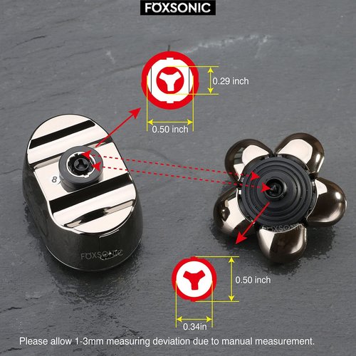 Skiennix Men's Electric Shaver Replacement Heads - 6 Blades for Smooth Shaving Experience
