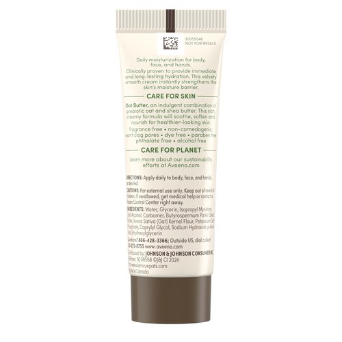 Aveeno Sensitive Skin Moisturizer Bundle, Calm + Restore Oat Gel Facial Moisturizer, 1.7 oz, & Trial Size Daily Moisturizing Cream + Prebiotic Oat, 0.5 oz, Fragrance-Free, Two Items