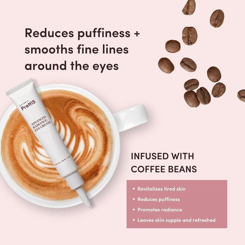 Pretti5 Advanced Radiance Eye Cream - Reduces Puffiness & Dark Circles | Vegan & Sensitive Skin Safe, 12g