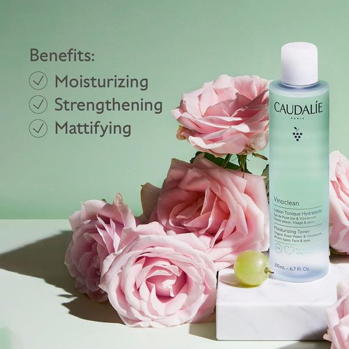 Caudalie Vinoclean Moisturizing Toner - Hydrating Rose Water Formula for Radiant Skin
