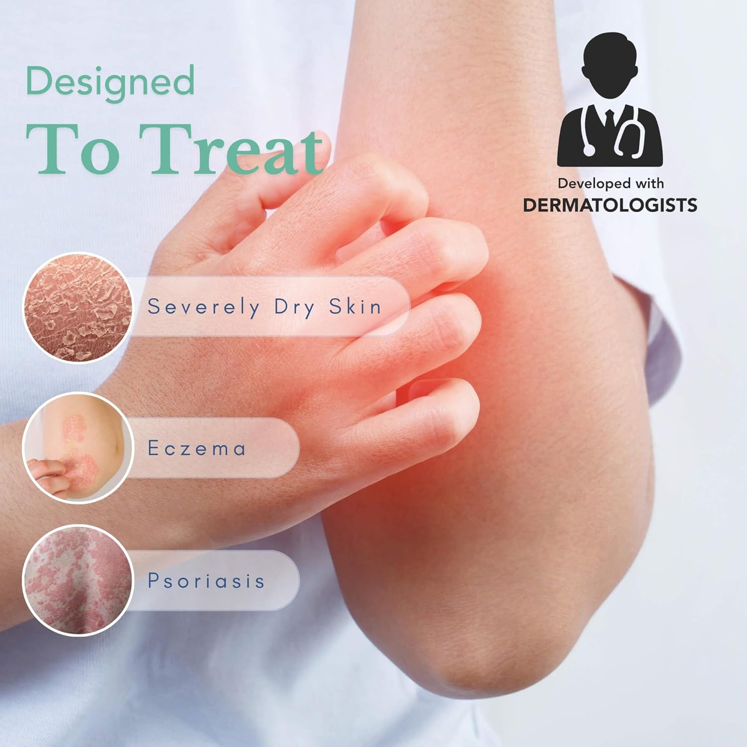THERAPLEX Emollient Cream for Dry Skin - Fragrance-Free, Noncomedogenic, Dermatologist Recommended | 6 Oz Heavy Hydration