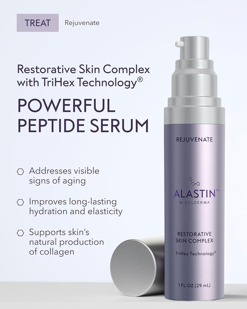 ALASTIN Skincare Restorative Skin Complex Anti-Aging Face Serum - TriHex+ Technology for Hydration & Fine Lines (1 oz)