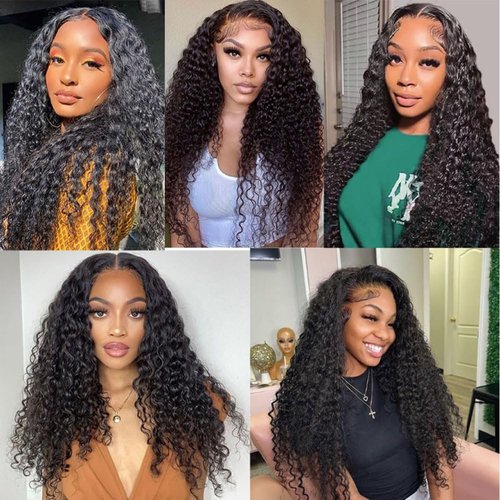 Color #1b Human Hair Bundle Natural Black Water Wave 3 Bundles 14 16 18 inch Real Natural Black Water Wave Human Hair Extensions 1B Color 150g