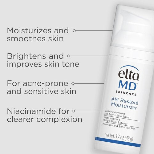 EltaMD UV Daily Facial Sunscreen - Broad-Spectrum SPF 40 | Oil-Free, Lightweight & Fragrance-Free Moisturizer