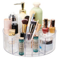Flytreal 360 Rotating Makeup Organizer for Vanity, 10” Desk Acrylic Spinning Cosmetic Skincare Organizer Countertop, Large Clear Lazy Susan Round Organizer for Lotion, Lipsticks, Perfume, Brushes