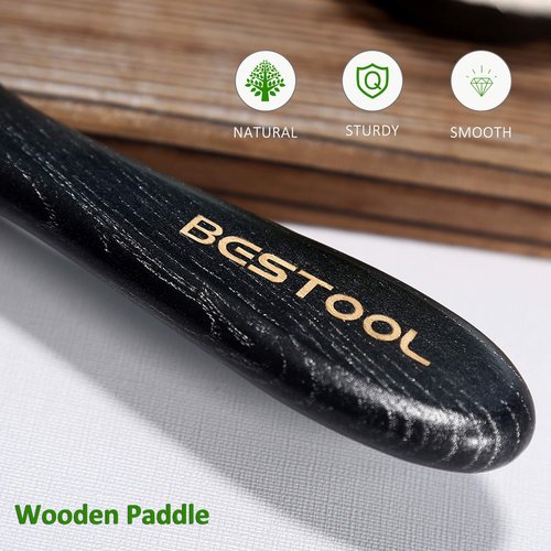 BESTOOL Paddle Detangler Hair Brush - Metal Bristles for Effortless Detangling & Massaging | All Hair Types, Wet & Dry