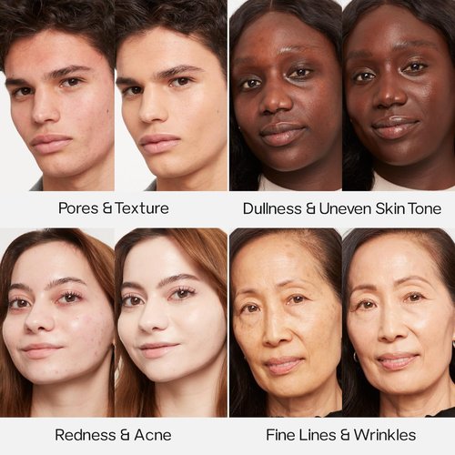 Saie Glowy Super Skin Tint Liquid Foundation - Weightless + Dewy Foundation with Lightweight Medium Coverage - Hydrating Face Makeup + Skin Care Serum Hybrid with Hyaluronic Acid - Shade 7 (1.01 oz)