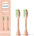 Philips One by Sonicare Electric Toothbrush Heads - 2 Pack, Shimmer Pink, Up to 6 Month Supply
