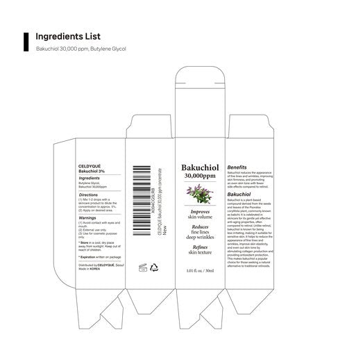 Korean Bakuchiol Concentrate DIY Mix-in Serum 30,000 ppm - High Potency Retinol Alternative | Wrinkle Reduction Skin Firming & Smoothing - Anti-Aging Sensitive Skin Vegan & Cruelty-Free Non-GMO 1 oz