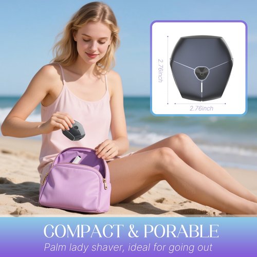 Electric Shavers for Women, Womens Electric Leg Shaver Cordless Painless Facial Hair Removal for Arms and Underarms Bikini Trimmer Electronic Razors for Shaving Portable and Safe Wet and Dry Use