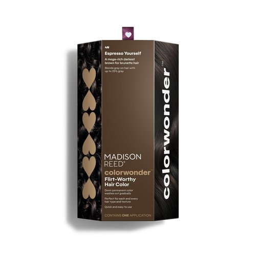 Madison Reed Demi-Permanent Hair Color - Effortless Ammonia-Free At-Home Dye | Espresso Yourself (4N Darkest Brown)