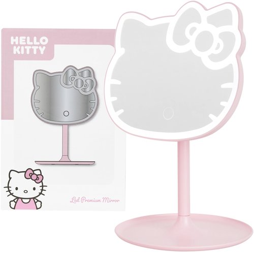 Get Trend Hello Kitty Sanrio LED Vanity Mirror with Lights for Women, Teens, Light Up Makeup Mirror for Desk, Room Decor, Kawaii Gifts for Women (Pink/Hello Kitty)