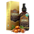 VoilaVe Organic Moroccan Argan Oil - Cold Pressed Anti-Aging Moisturizer for Skin, Hair & Nails | 4 fl oz