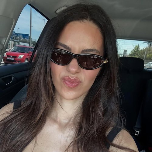 Skiennix Retro Oval Sunglasses - Stylish Cat Eye 90s Sunnies for Men & Women | Lightweight, UV Protection