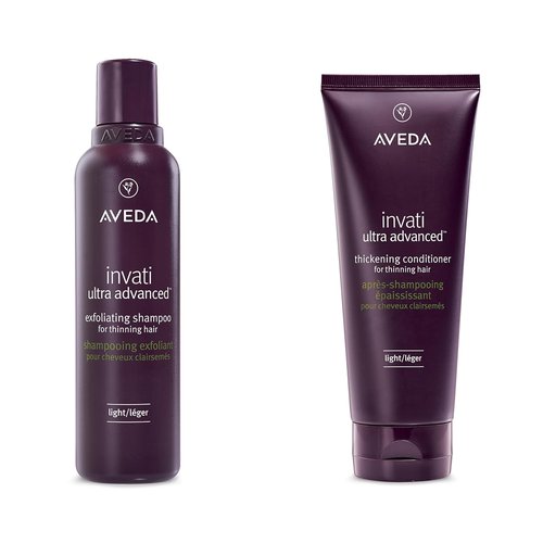 Aveda Invati Ultra Advanced Shampoo & Conditioner Duo - Exfoliating & Thickening for Fine Hair | 6.7 Fl Oz