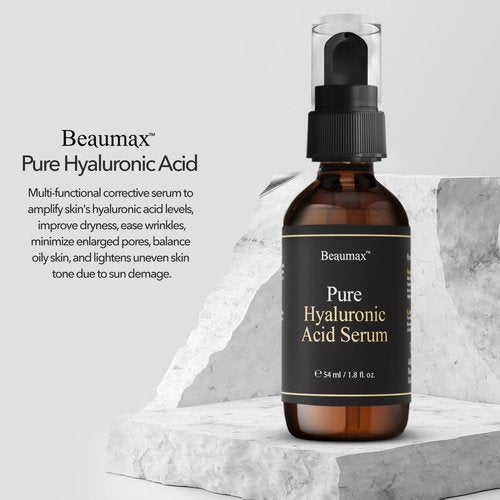 Beaumax Pure Hyaluronic Acid Serum - Intense Moisturizer for Face 54 ml (1.8 fl oz)