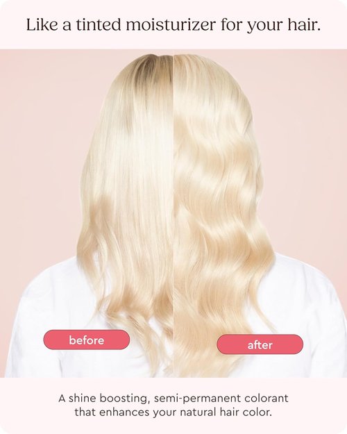 Glaze Supergloss Color Conditioning Gloss - Hydrating Semi-Permanent Toning for Light Blonde Hair - 6.4 Fl Oz - Purple Pearl