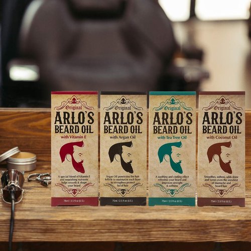 Arlo's Beard Oil - Achieve Smooth, Shiny Facial Hair | 2.5 Ounce Bottle