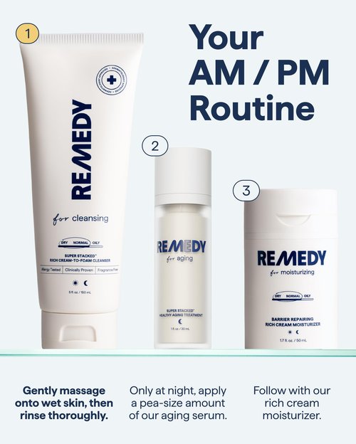 Remedy for Rich Cream Cleansing | Cream-to-Foam Face Wash with Ceramides, Glycerin and Panthenol | Hydrating Cleanser for Normal to Dry Skin | By Dermatologist Dr. Shah, 5 fl. Oz