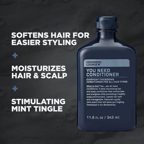 Grooming Lounge Conditioner - Moisturizes & Balances Scalp for Healthy Hair Growth - 11.6 oz