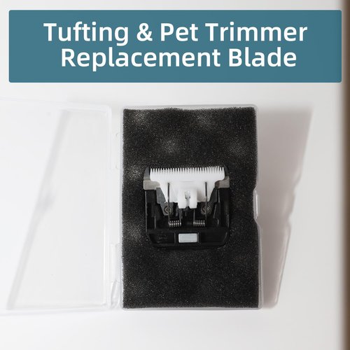 Transparia Tufting Trimmer Replacement Blades, Rug Trimmer Common Use Clipper Blade, for Tufting Clippers, Carpet Clippers, Tufted Accessories (Unadjustable)