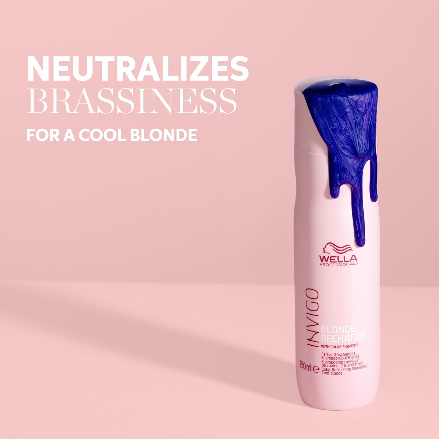 Wella Professionals INVIGO Blonde Recharge Cool Shampoo - Revitalize Blonde Hair | 10.1 Fl Oz