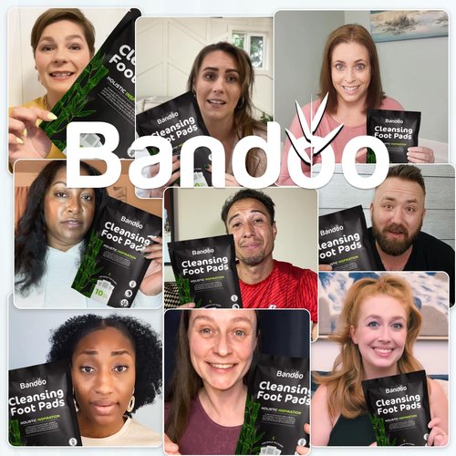 Bandoo Original Foot Pads – Premium Natural Foot Care Pad, Comfortable Overnight Application for Men & Women - 10 Count