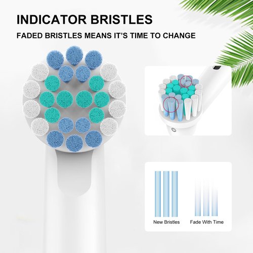 Toothbrush Heads for Oral B, 20 Pack Professional Electric Toothbrush Replacement Heads Medium Soft Dupont Bristles Replacement Toothbrush Heads Precision Clean Brush Heads Refills