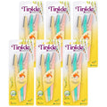 Tinkle Dermaplaning Tool 18ct, Dermaplane Razor for Women, Safe and Easy Peach Fuzz Remover, Eyebrow Trimmer with Protective Cover (6 Packs of 3)