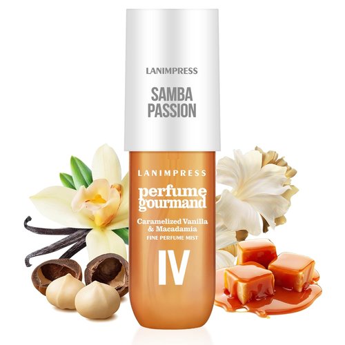 Regine Switzerland Hair Mist & Body Spray - Sweet Amber Gourmet Perfume | Travel Size 3 FL OZ