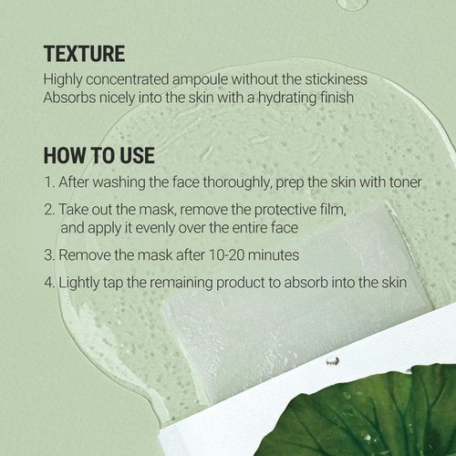 ROVECTIN Calming Lotus Sheet Mask | Soothing Face Mask for Sensitive Skin – Hydrating, Calming, Barrier Repair & Redness Relief with Lotus Extract