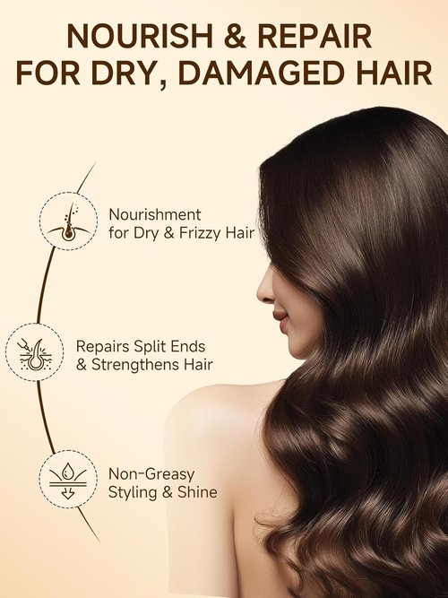 Outccogo Moroccan Argan Oil - Nourishing Hair Oil for Frizz Control & Heat Protection | 3.4 Fl Oz