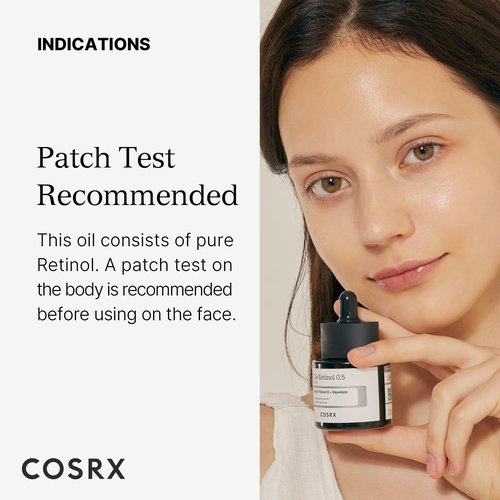 COSRX Retinol 0.5 Oil, Anti-aging Serum with 0.5% Retinoid Treatment for Face, Reduce Wrinkles, Fine Lines, Gentle Skincare for Day & Night, Not Tested on Animals, Korean Skin Care