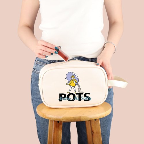 G2TUP POTS Awareness Gift POTS Makes Me Salty Makeup Bag POTS Syndrome Fighter Warrior Cosmetic Bag Dysautonomia Awareness Gift (POTS Makes Me Salty TM)