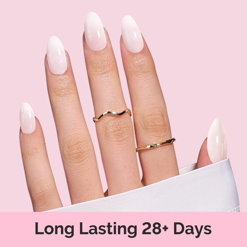 MelodySusie Jelly Gel Nail Polish Set,6 Transparent Colors,Milky or Jelly Texture,Classic Basic Colors Soak Off UV LED Light Cure or Salon Manicure and Nail Art DIY at Home