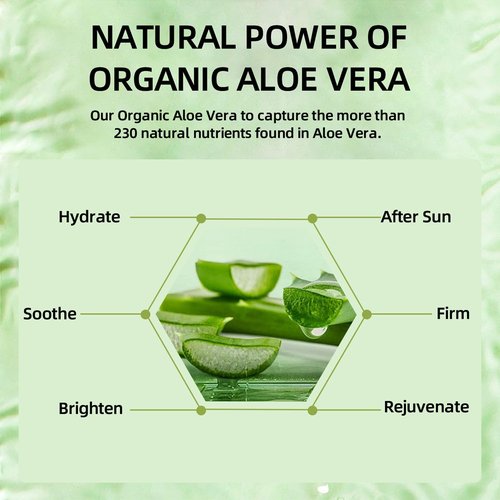 Grospe Aloe Vera Moisturizer Facial Cream,Facial Cream With 98% Organic Aloe Vera,Anti Wrinkle Face Moisturize Cream,For Dry Skin,Acne Scars,Soft,Moisturizing,And Delicate Skin