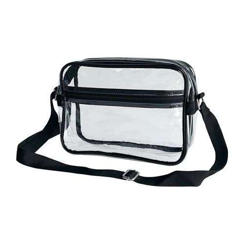 TotePrint Transparent Colorful Iridescent PVC Crossbody Bag, Girl Purse Cosmetic Storage Bag 10.2 x 7.48 x 2.95 inches (A230084-1012-0)