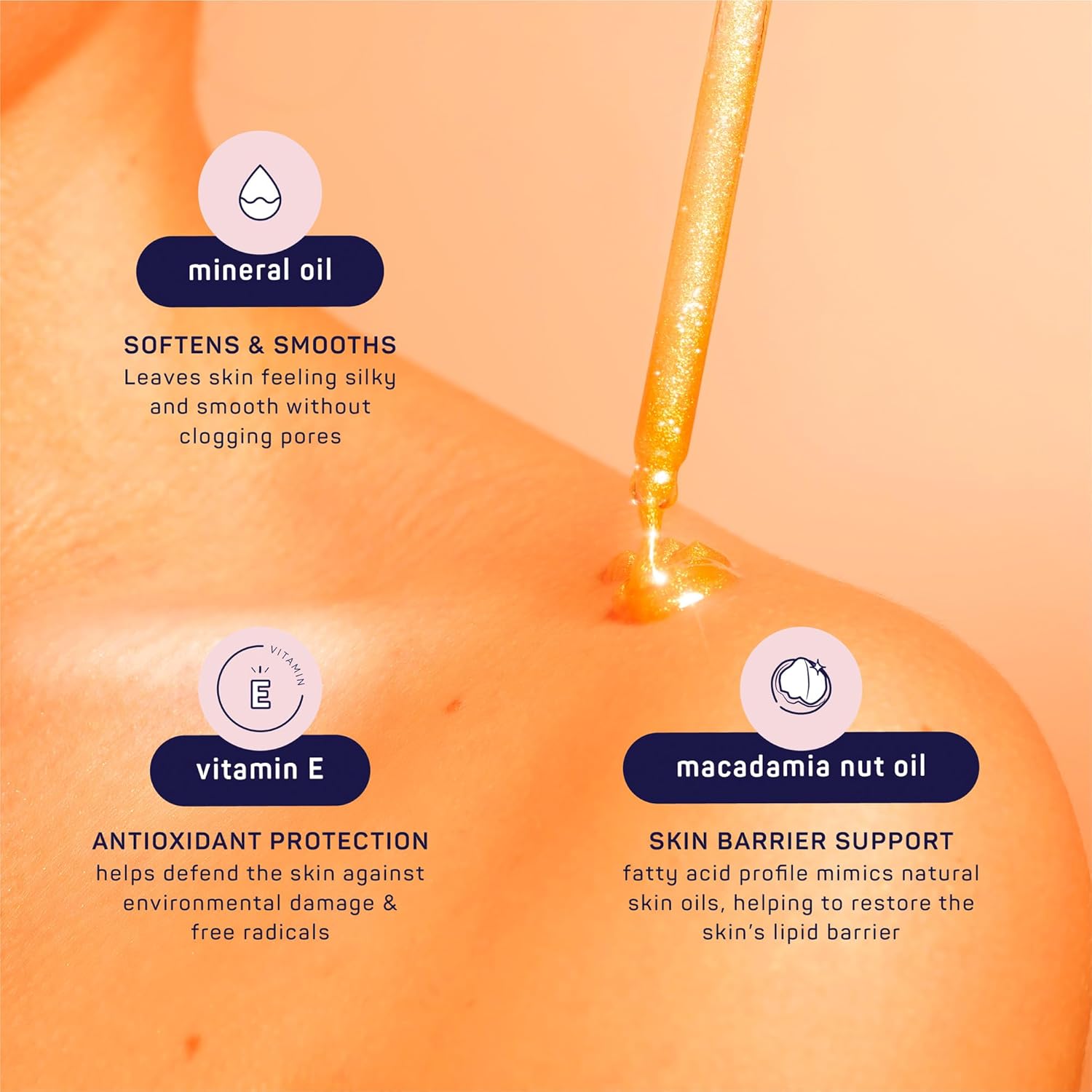 SpaLife Beauty Shimmer Oil Bundle - Radiate & Glow Dry Oil Duo with Mango & Peony Scents - Hydrating Moisture