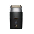 Andis Pro Foil Plus II Cordless Shaver - Gold Titanium Foils, Lithium Ion Battery, USB-C Charging Stand, Black